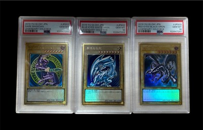 Yu-Gi-Oh PSA10 Dark magician / Blue eyes / Red eyes  LGB1-JPS01〜03 Japanese F/S-image
