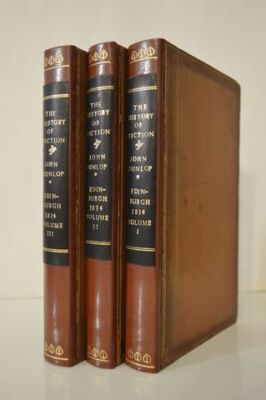 History of Fiction John Dunlop 3 Vol. Set Leather 1814-image