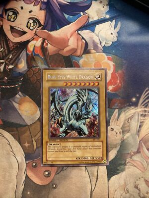 Blue-Eyes White Dragon - BPT-003 Secret Rare LP Yugioh Card-image