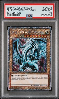 2024 YU-GI-OH! RA03-QUARTER CENTURY BONANZA 1ST ED BLUE-EYES WHITE DRAGON PSA 10-image