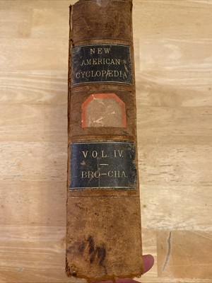 Antique 1869 The American Cyclopedia Set Vol. 4 - BRO - CHA-image