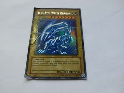 Blue-Eyes White Dragon - SDK-001 - Ultra Rare - Yugioh - Damaged-image