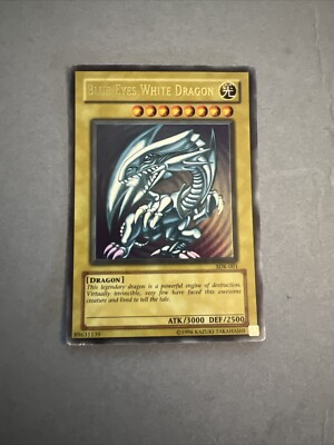Blue Eyes White Dragon Sdk-001 LP Yugioh Card Ultra Rare-image
