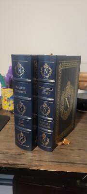 EASTON PRESS THE CORSICAN A DIARY BY NAPOLEON BONAPARTE AND ALAN SCHOM 2 VOL SET-image