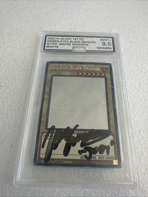 Yu-Gi-Oh! AGS 9.5 Red-Eyes Black Dragon GFP2-EN176 Ghost Rare 1st Edition Mint-image
