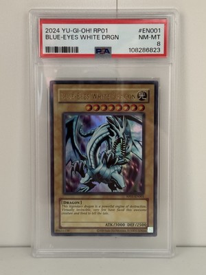 Blue Eyes White Dragon 2024 Retro Pack PSA 8-image