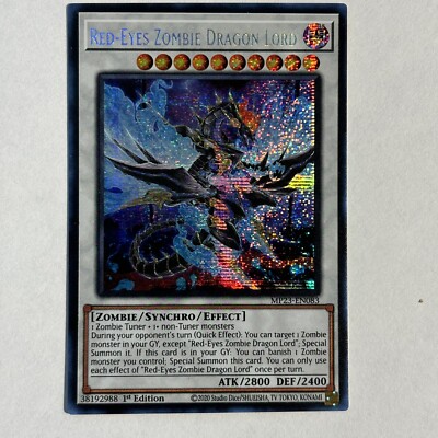 Red-Eyes Zombie Dragon Lord  -  MP23-EN083 - Prismatic Secret Rare - NM - Yugioh-image