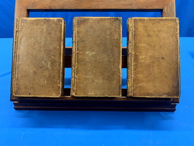 A View of Universal History- Rev. J. Adams, 1795, 3 Volume Leather Set-image