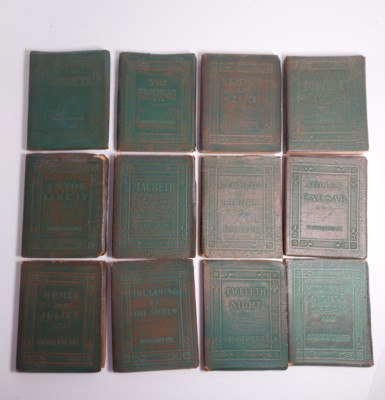 William Shakespeare Little Leather Library Redcroft Miniature 12 Volume Book set-image