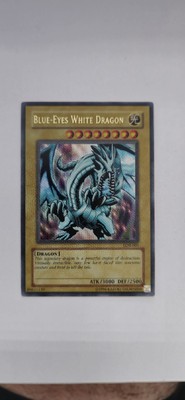 Yugioh Blue-Eyes White Dragon LOB-001  Unlimited 2002 (LP)-image