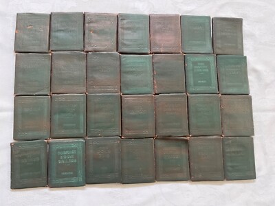 LITTLE LEATHER LIBRARY 28 Mini Books 1920s Vintage -image