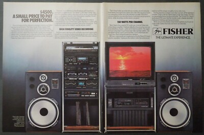 1985 FISHER Audio/Video System 1585 Two-Page Magazine Ad-image