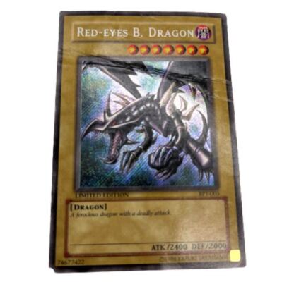 Yugioh Red Eyes Black Dragon Card BPT-005 Secret Rare Limited Edition Holocard-image