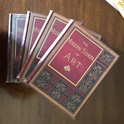 The Modern School of Art. Meynell. RARE. Complete 4vol set. 1st Edition. 1885-7.-image