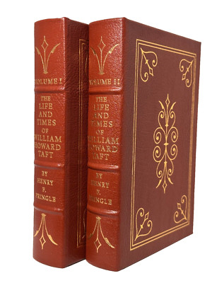 WILLIAM HOWARD TAFT 2 vol Set H. Pringle Easton Press 1st EDITION RARE PRESIDENT-image