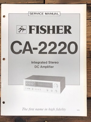 Fisher CA-2220 Amplifier Service Manual *Original*-image