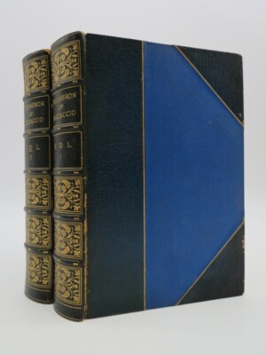 THE DECAMERON OF GIOVANNI BOCCACCIO (2 VOLUME LEATHERBOUND SET)  1925-image