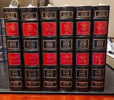 Easton Press Winston Churchill 6 Book WW2 set - NEW! SEALED!-image