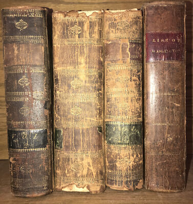 LEATHER Set;Marshall’s LIFE OF GEORGE WASHINGTON!First Edition 1805/Missing Vol1-image