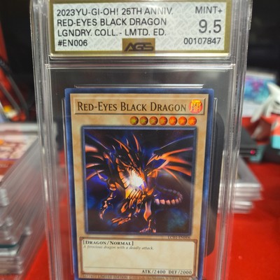 Yugioh 25th Anniversary LC01-EN006 Red Eyes Black Dragon AGS 9.5 MINT-image