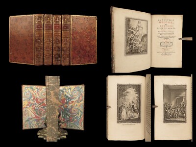 1764 Rousseau Heloise Julie BANNED Book Enlightenment Philosophy Geneva 4v SET-image