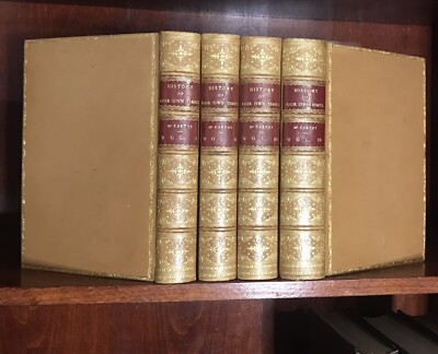 RIVIERE SIGNED BINDINGS Leather ANTIQUE BOOKS History Full Bound Our Time Fine-image