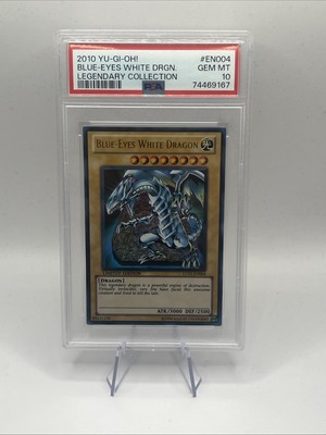 2010 YuGIOh Legendary Collection Blue Eyes White Dragon - PSA 10 - LC01-EN004-image