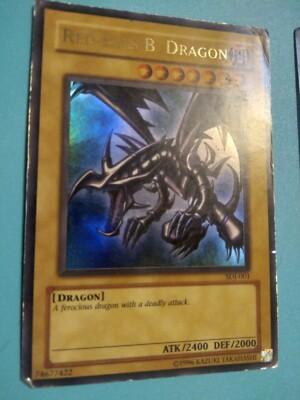 Yu-Gi-Oh! TCG:Red-Eyes Black Dragon ULTRA RARE SDJ-001 (damaged)-image