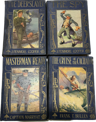 VTG 4 Novels The Deerslayer/The Spy/ Masterman Ready/ The Cruise Of The Cachalot-image