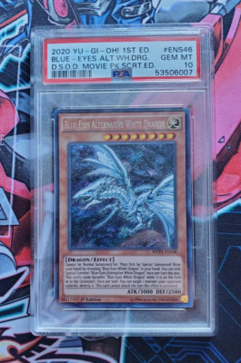 Yu-Gi-Oh Blue-Eyes Alternative White Dragon English Secret Rare PSA 10-image