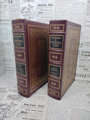 Easton Press WINSTON S. CHURCHILL By Martin Gilbert~2 Volume Set-image