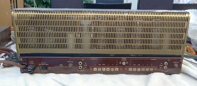 The Fisher 300 EL34 Tube Push Pull Stereo Amplifier Restored Works-image