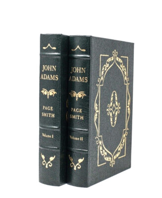 The Easton Press The Works Of John Adams Two Volume Set Leatherbound-image