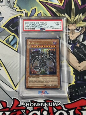 2009 Yu-Gi-Oh! Red-Eyes Darkness Metal Dragon Shonen Jump Magazine Promo PSA 9-image