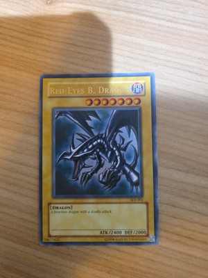 Yugioh Red-Eyes B. Dragon SDJ-001 Ultra Rare - Heavily Played Condition-image