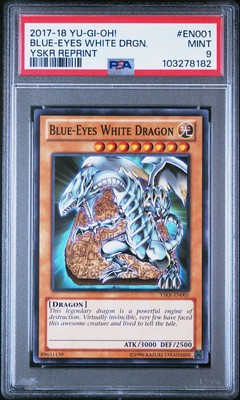 Yu-Gi-Oh! - Blue-Eyes White Dragon 2017 YSKR-EN001 PSA 9-image