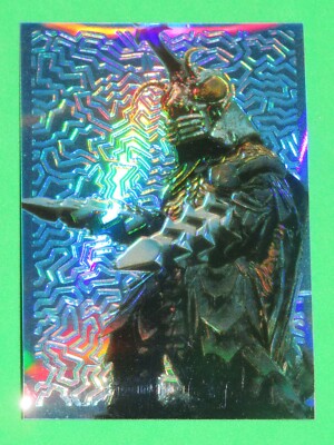 1996 GODZILLA CHROMIUM JPP/AMADA PARALLEL HOLOCHROME STICKER CARD SINGLE #26!-image