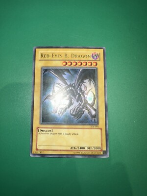 Yugioh! Red-Eyes B. Dragon - SDJ-001 - Ultra Rare - Unlimited Edition Lp-image