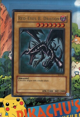 Yugioh! TCG  Red-Eyes B. Dragon Ultra Rare SDJ-001 MP-image