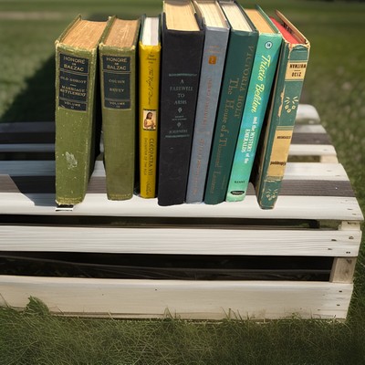 Vintage Decorative Book Bundle Lot 9📚Green Blue Neutral Tones XL +Coffee Table-image