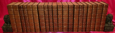 1898 3/4 Leather, HISTORICAL ROMANCES OF WILLIAM HARRISON AINSWORTH 20vol. Set-image