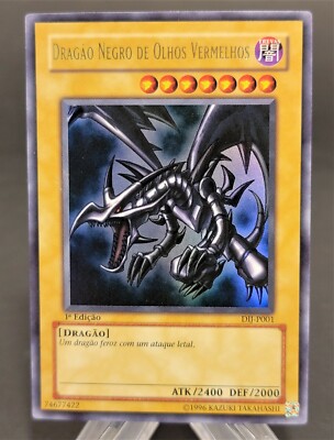 Yu-Gi-Oh Red-Eyes Black Dragon Portuguese 1st Edition DIJ-P001 Starter Deck Joey-image