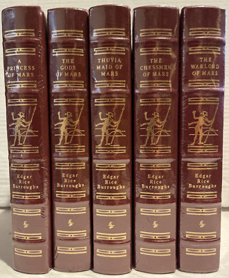 JOHN CARTER OF MARS 5 Book Set Edgar Rice Burroughs Easton Press-image
