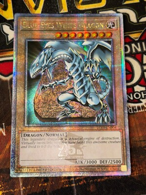 YUGIOH! Blue-Eyes White Dragon Quarter Century Secret LC01-EN004 NM-image