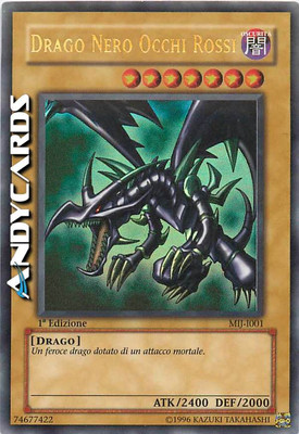 BLACK DRAGON RED EYES (Red-Eyes Black Dragon) Ultra R MIJ IT001 Heavy Play 1Ed-image
