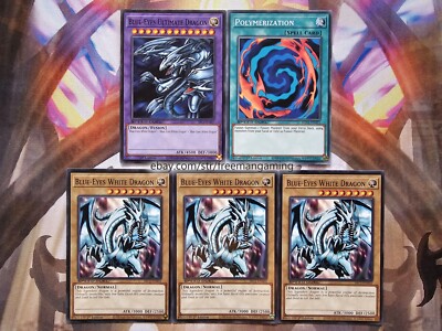 Yugioh Set Blue-Eyes Ultimate Dragon Blue Eyes White Dragon Polymerization SBC2-image