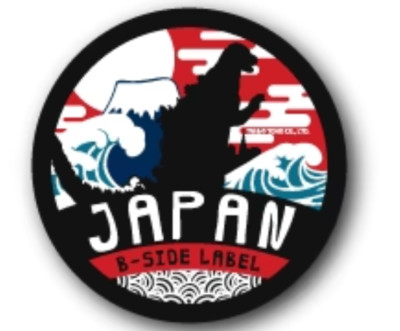 B - SIDE LABEL Sticker / Godzilla ( Red Fuji Godzilla ) Japan NEW-image