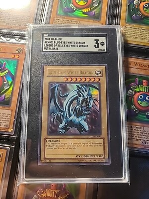 Blue-Eyes White Dragon LOB-EN001 Worldwide English Unlimited SGC 3-image