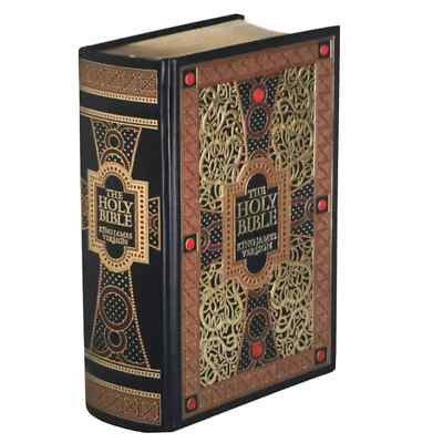 THE HOLY BIBLE  King James Version, Gustave Dore illustrated, Leather Bound-image