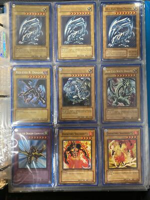 Yugioh Collection Binder 160+ Vintage! 5 Blue Eyes White Dragon, Dark magician-image